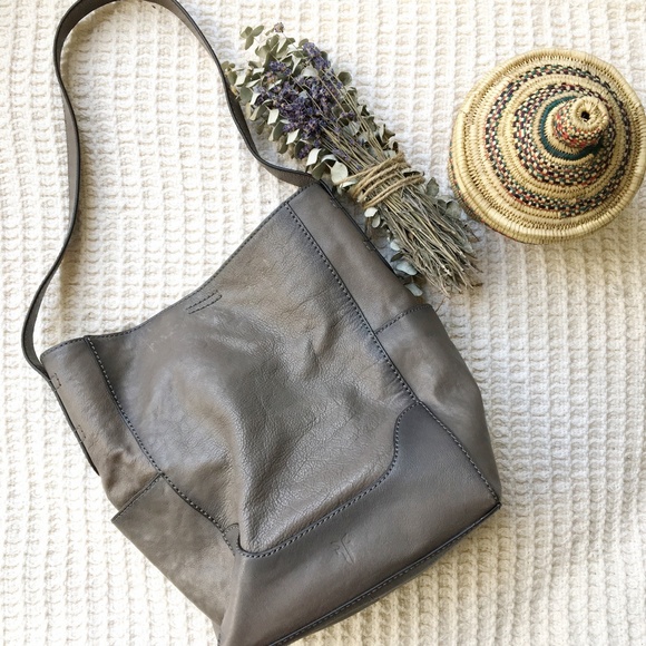 frye leather side pocket hobo